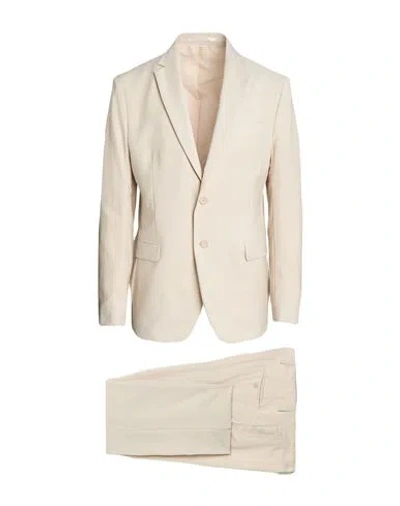 Marciano By Guess Man Suit Beige Size 46 Wool, Elastane In Neutral