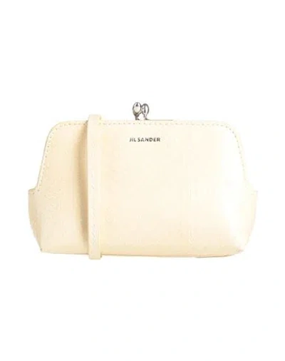 Jil Sander Woman Cross-body Bag Pastel Yellow Size - Calfskin In Pattern