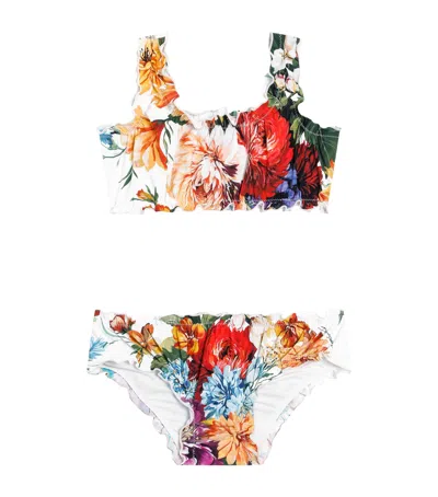 Dolce & Gabbana Floral-print Bikini In Multi