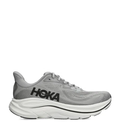 Hoka Outdoor Shoe Men Bondi 8 Sharkskin/harbor Mist In Gray