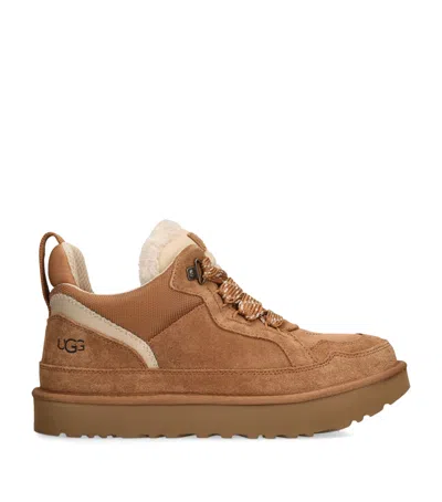 Ugg Stylish Boot-style Sneakers With Plush Lining In Neutral