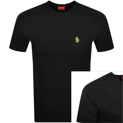 Luke 1977 Calvia Chevron T Shirt Black In Black