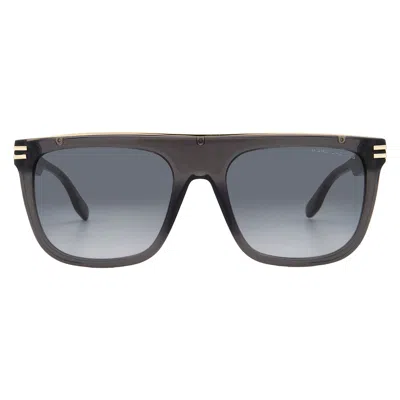 Marc Jacobs Grey Gradient Browline Men's Sunglasses Marc 586/s 0kb7/9o 56 In Black