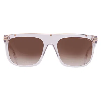 Marc Jacobs Brown Gradient Browline Men's Sunglasses Marc 586/s 0900/ha 56 In White