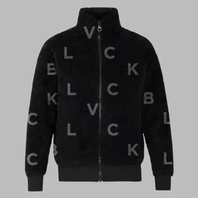 Blvck 'monogram' Fleece Jacket In Black