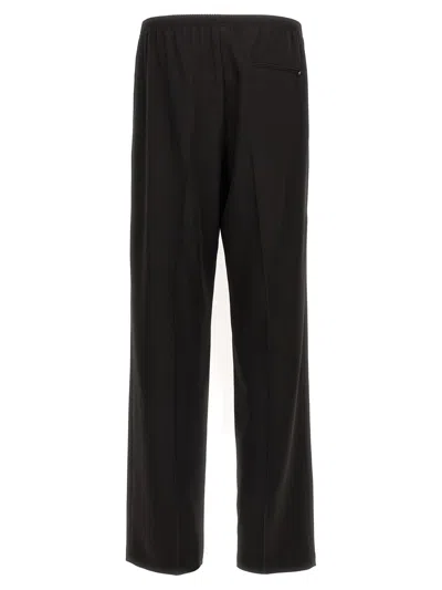 Cellar Door Ezio Elastic-waistband Trousers In Black