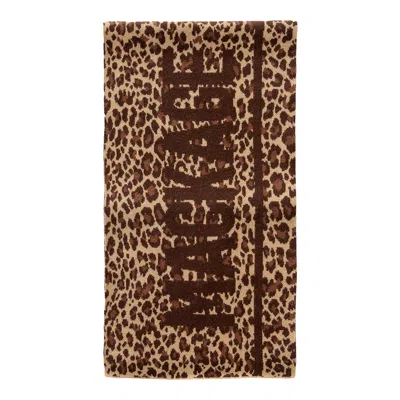 Mackage Juno-a Jacquard Leopard Spot Recycled Merino Wool Blend Scarf In Neutral