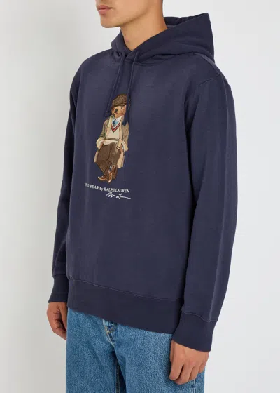Polo Ralph Lauren Felpa In Misto Cotone Blu  Uomo In Blue