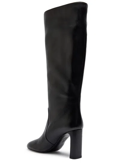 Stuart Weitzman Nappa Leather Knee-high Babette Boots In Black