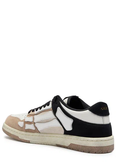 Amiri Low Top Distressed Sneakers In Black