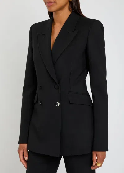 Gabriela Hearst Stephanie Double-breasted Wool Blazer In Black