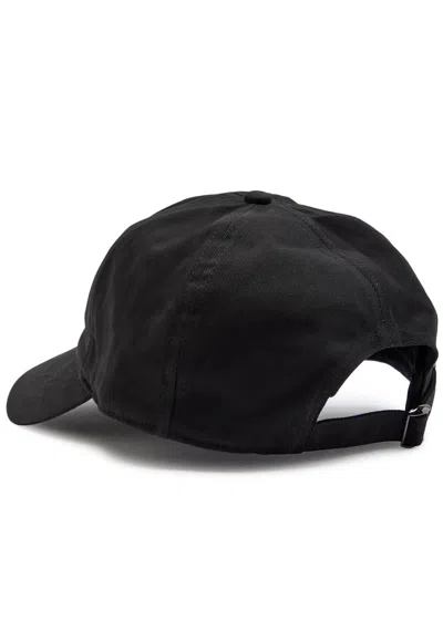 Craftd Yacht Club Embroidered Cotton Cap In Black