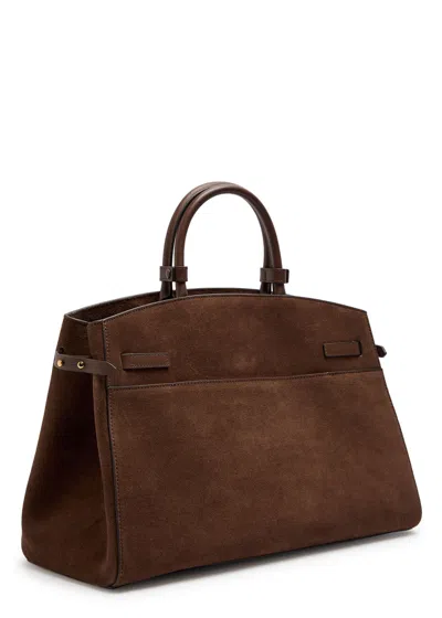 Demellier The Hudson Grain Leather Bag In Brown