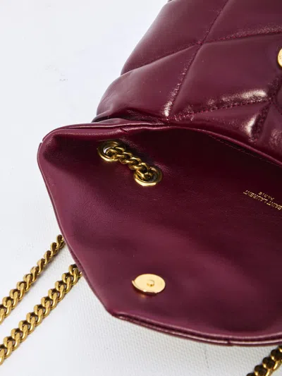 Saint Laurent Loulou Puffer Toy Shoulder Bag In Red