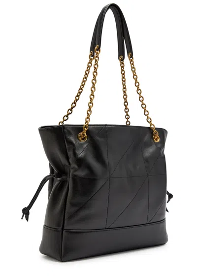 Saint Laurent Large Jamie Nappa Leather Tote Bag In Black