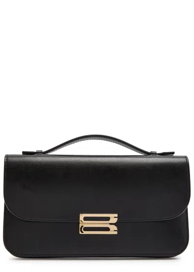 Victoria Beckham Dorian Pochette Top-handle Bag In Smooth Leather In Black