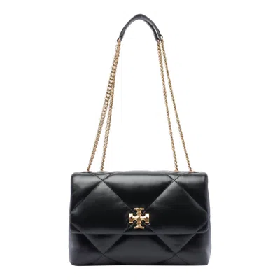 Tory Burch Shoulder Convertible Kira Shoulder Bag With Diamante Trapuntatura In Black