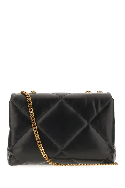 Tory Burch Shoulder Convertible Kira Shoulder Bag With Diamante Trapuntatura In Black