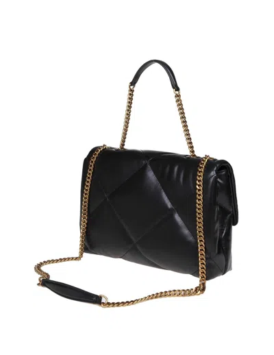 Tory Burch Shoulder Convertible Kira Shoulder Bag With Diamante Trapuntatura In Black