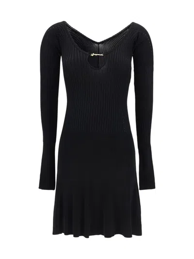 Jacquemus La Mini Robe Pralu Mini Dress Women In Black