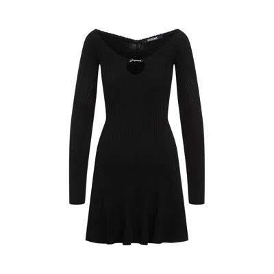 Jacquemus La Mini Robe Pralu Mini Dress Women In Black