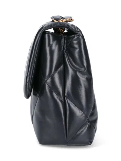 Tory Burch Shoulder Convertible Kira Shoulder Bag With Diamante Trapuntatura In Black