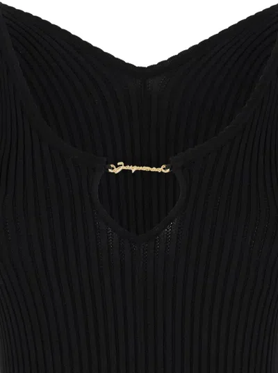 Jacquemus La Mini Robe Pralu Mini Dress Women In Black