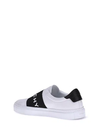 Givenchy Urban Street Sneakers In Leather With Elastic Band In White
