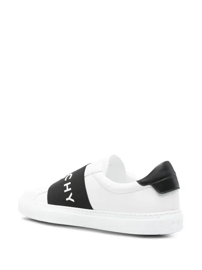 Givenchy Urban Street Sneakers In Leather With Elastic Band In White
