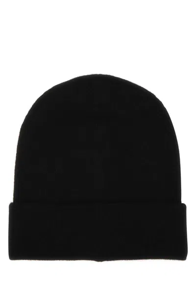 Alexander Mcqueen Logo Embroidered Beanie In Black