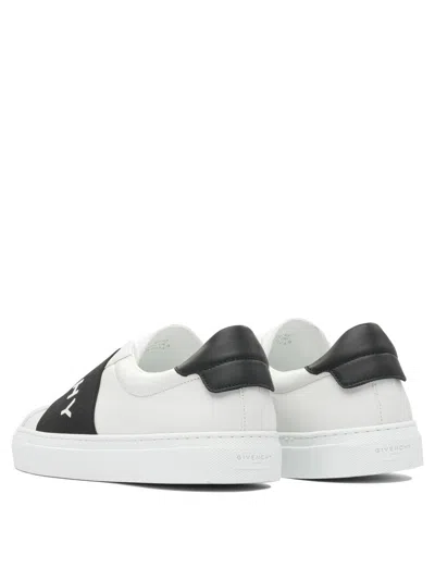 Givenchy Urban Street Sneakers In Leather With Elastic Band In White