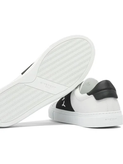 Givenchy Urban Street Sneakers In Leather With Elastic Band In White
