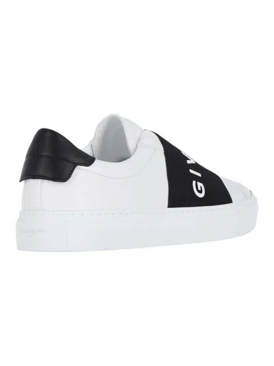 Givenchy Urban Street Sneakers In Leather With Elastic Band In White
