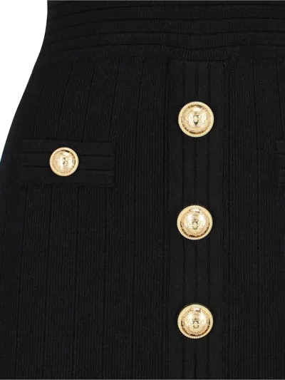 Balmain 4-pocket Knitted Cardigan In Black