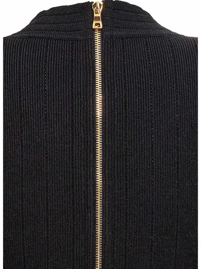 Balmain 4-pocket Knitted Cardigan In Black