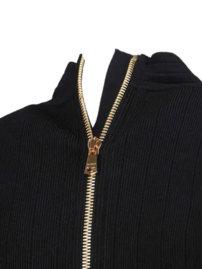 Balmain 4-pocket Knitted Cardigan In Black