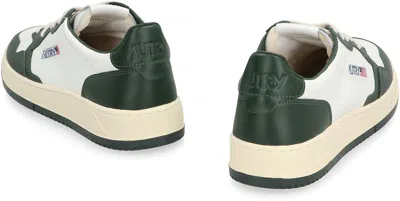Autry Medalist Low Leather Low-top Sneakers In Green