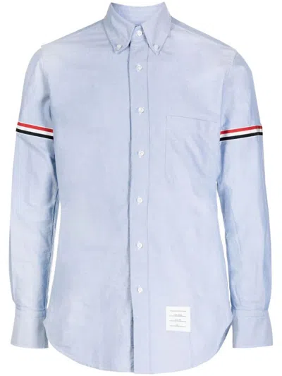 Thom Browne Classic Cotton Shirt In Blue