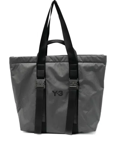 Y-3 Versatile Tote Bag Adjustable Strap In Gray