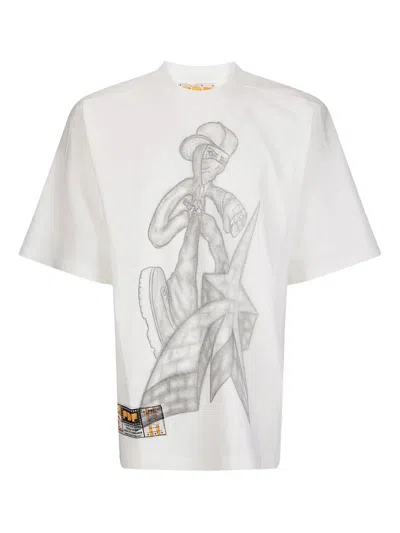 Pdf The Boy White Writer T-shirt In Neutral