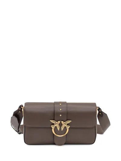Pinko Love Bag Medium Slouchy Shoulder Bag In Brown