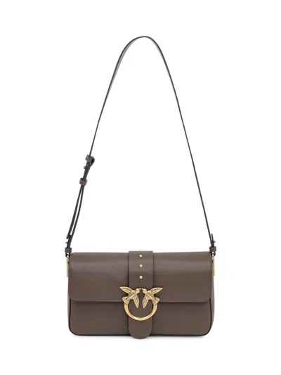 Pinko Love Bag Medium Slouchy Shoulder Bag In Brown
