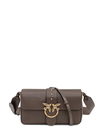 Pinko Love Bag Medium Slouchy Shoulder Bag In Brown