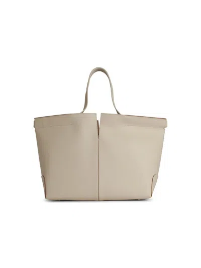 Tod's 'di Bag' Ivory Leather Bag In Sand