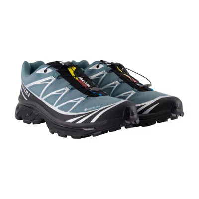 Salomon Xt-6 Gtx Panelled Mesh Sneakers In Blue