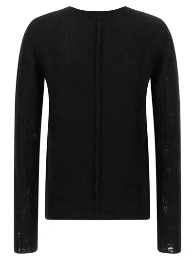 Thom Krom Crew-neck Long-sleeve Sweater In Black