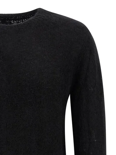 Thom Krom Crew-neck Long-sleeve Sweater In Black