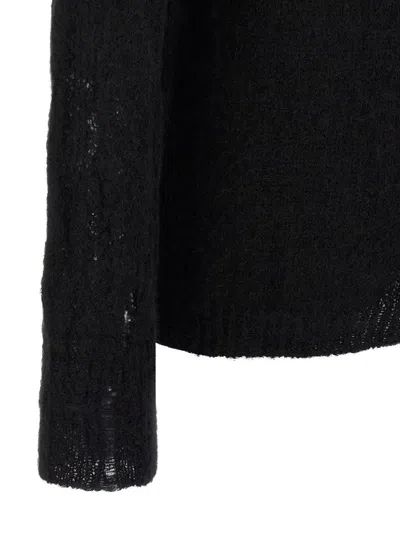 Thom Krom Crew-neck Long-sleeve Sweater In Black