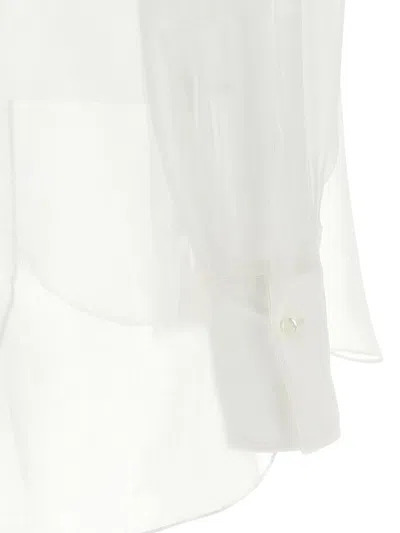 Brunello Cucinelli Layered Shirt Featuring Buttoned Cuffs In White