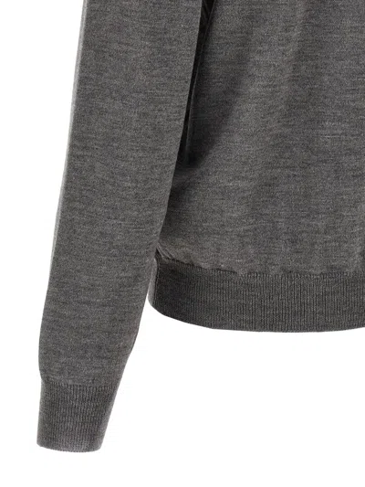 Magliano Graphic Design Crew Neck Long Sleeve Sweater In Gray